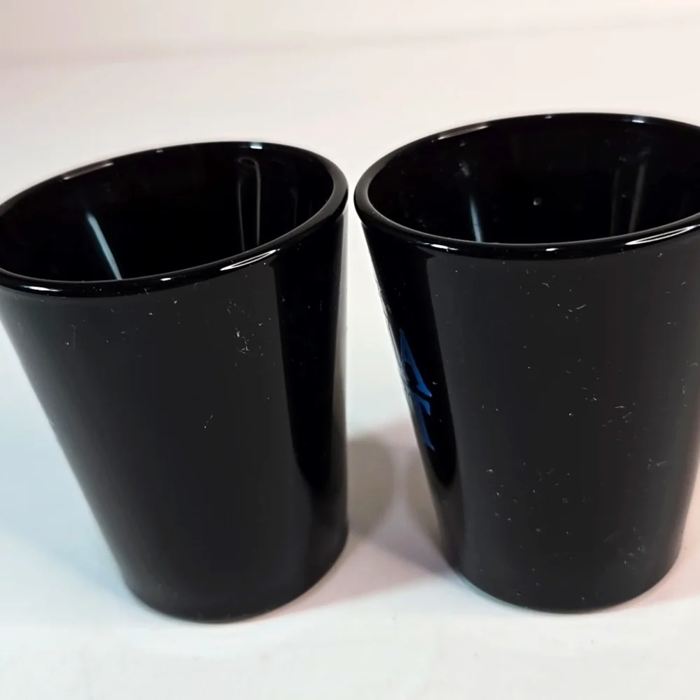 Set of 2 Vintage Yukon Jack Perma Frost Schnapps Shot Glasses Collectible